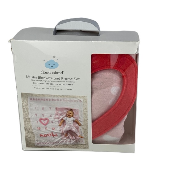 Baby Monthly Milestone Muslin Blanket and Frame - Pink - Picture 4 of 17